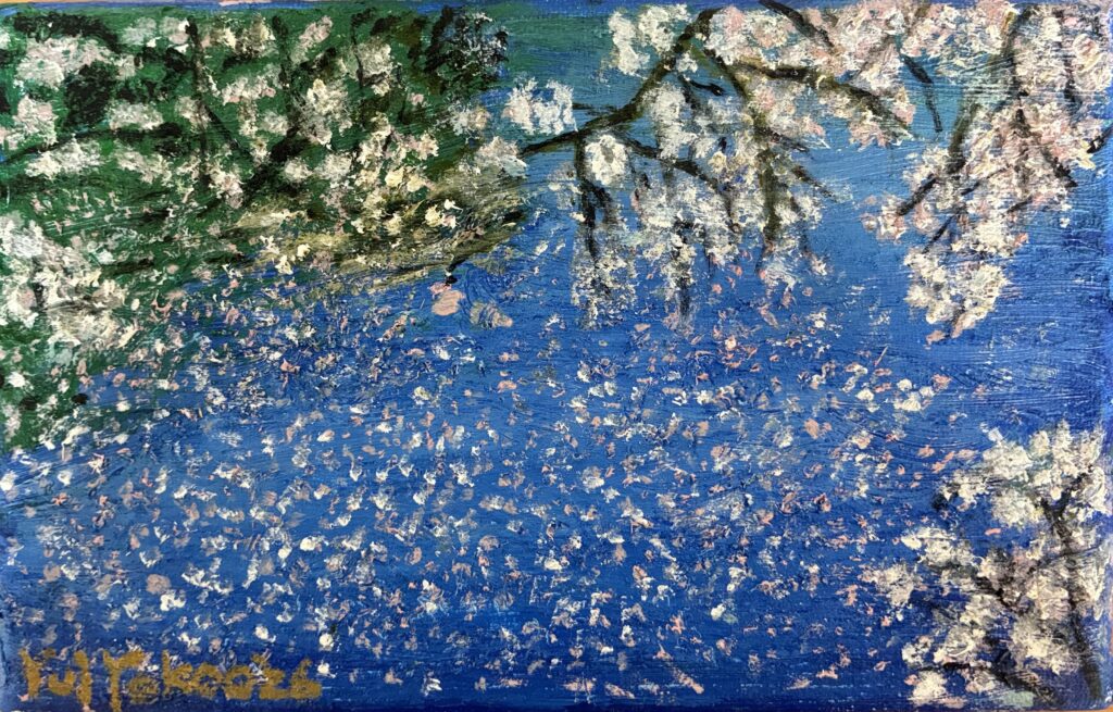 湖面に落ちた桜 / Cherry Blossoms Fallen on the Lake